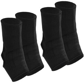 Geyoga 2 Pairs Compression Ankle Sleeve Muay Thai Foot Brace Boxing Ankle Braces for Men Breathable Ankle Support for Women Ankle Wraps Support for Martial Arts Kickboxing Gym Running, L Size