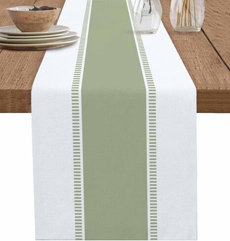 Black and White Table Runners 36 inches Long,Non Slip Stripes Modern Table Runner Dresser Scarves,Farmhouse Decortaive Table Runner Cover for Dining Coffee Table Holiday Party Wedding in Kuwait