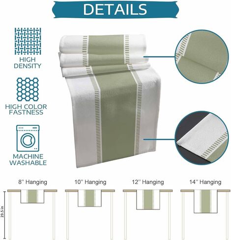 Black and White Table Runners 36 inches Long,Non Slip Stripes Modern Table Runner Dresser Scarves,Farmhouse Decortaive Table Runner Cover for Dining Coffee Table Holiday Party Wedding in Kuwait