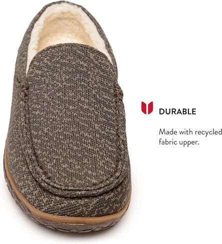 Minnetonka Men’s Eco Elm - Slip-On Casual Loafers Designed with Recycled Berber Lining, Removable Contoured Footbed, MinnTREAD Rubber with Rice Husk Sole, and Repurposed Fabric Upper in Kuwait