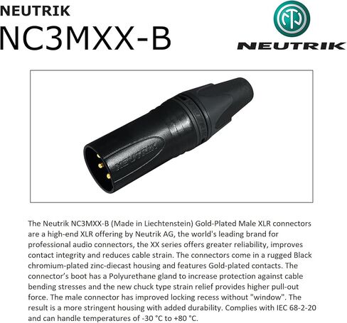 4 Units - 25 Foot - WBC-PRO-Quad Ultra-Silent Ultra-Flexible Balanced Star-Quad Cable with Neutrik Male & Female XLR Plugs & Black Tweed Jacket in Saudi Arabia