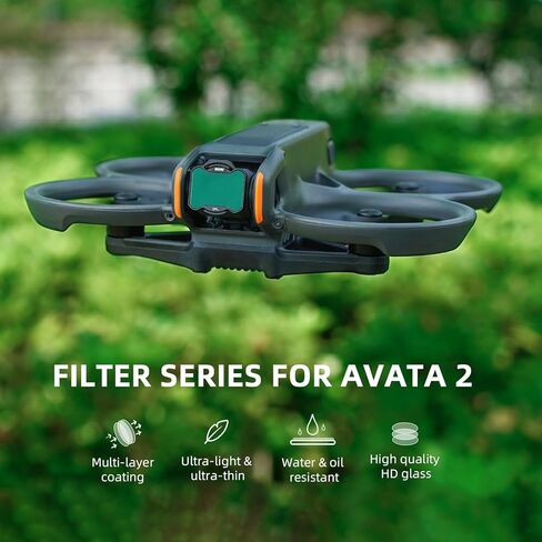 Avata 2 CPL Filter, Circular Polarizer Protection Lens Filters Set for DJI Avata 2 Drone Camera Accessories - Aluminum in Saudi Arabia