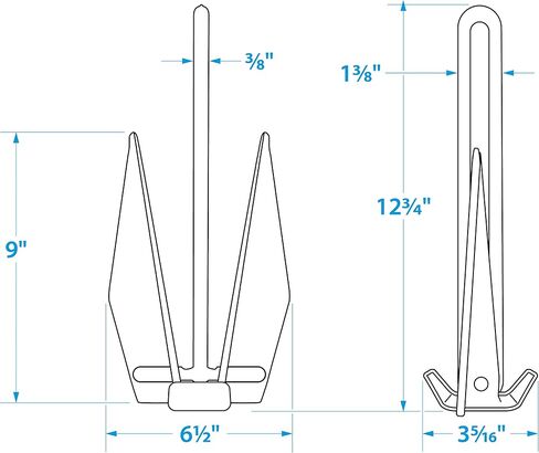 Seachoice PWC Fluke Anchor Kit, Vinyl Coated Fluke Anchor, 25 Ft. Anchor Line and Storage Bag in Saudi Arabia