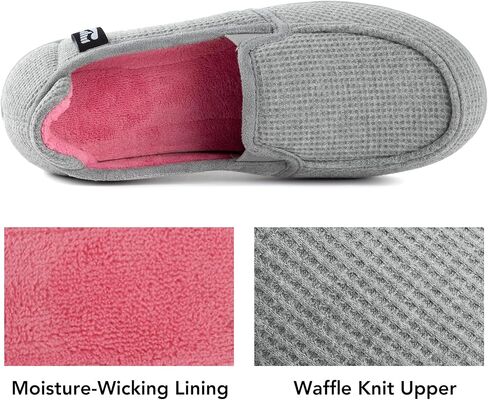 RockDove Women's Two-Tone Hoodback Slipper with Removable Insole | Indoor/Outdoor Sole, Non-Slip, Lightweight, Machine Washable, Stylish, Skin-Friendly, Breathable, Gift-Ready in Saudi Arabia