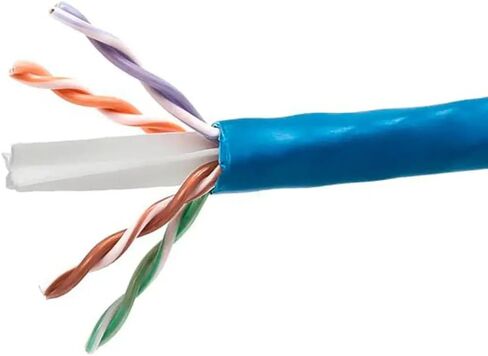 Monoprice Cat6 CMP Bulk Cable - UL, UTP, Solid, 550Mhz, Reelex II Pull Box, No Logo, 23AWG, 1000 Feet, White in Saudi Arabia