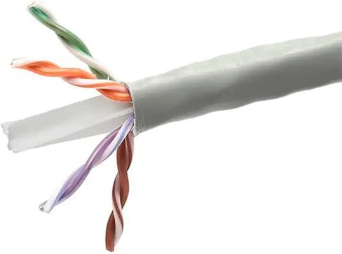 Monoprice Cat6 CMP Bulk Cable - UL, UTP, Solid, 550Mhz, Reelex II Pull Box, No Logo, 23AWG, 1000 Feet, White in Saudi Arabia