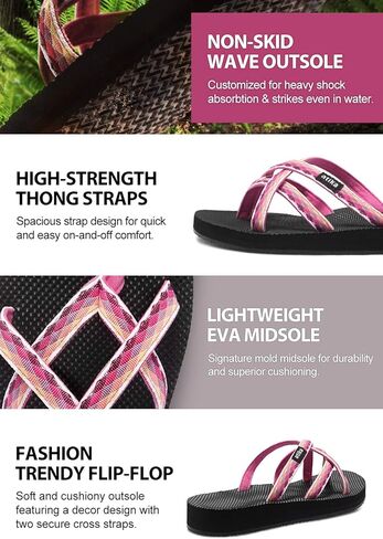 atika Women's Islander Walking Sandals, Arch Support Trail Outdoor Hiking Sandals, Strap Sport Sandals in Saudi Arabia