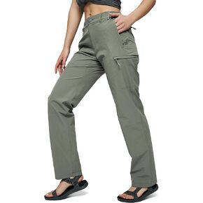 MIER Women's Quick Dry Cargo Pants Lightweight Tactical Hiking Pants with 6 Pockets, Stretchy and Water-Resistant