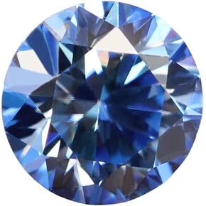 Letmexc Klein Blue Sky Blue Moissanite Loose Stone Lab Diamond Gems VVS1 Round Shape with GRA Cartificate for Custom Jewelry