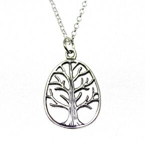 Sterling silver 925 tree of life pendant necklace, Family tree necklace, Silver tree pendant necklace (Disk)