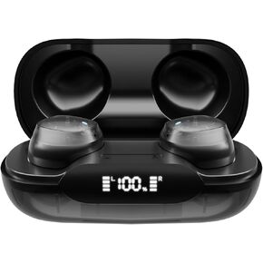Wireless Earbuds,Bluetooth 5.3 Earbuds IPX5 Waterproof,Earphones with Wireless Charging Case,Light-Weight Headphones Built-in Microphone Call Noise Cancelling. (Orange)