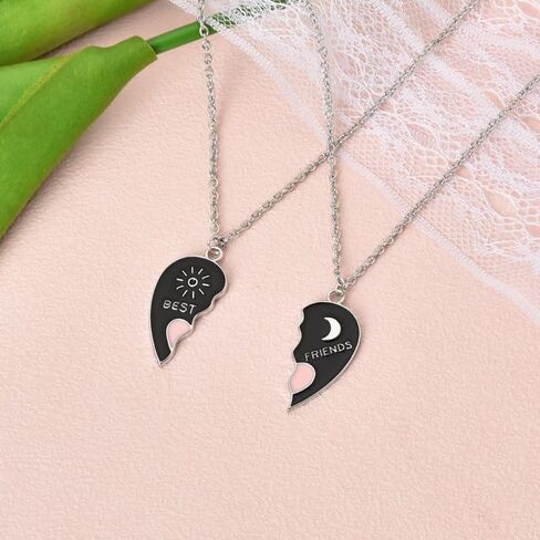 Best Friend Birthday Gifts for Frineds Friendship Necklace for Girls Matching Heart Necklaces for Sisters Besties in Saudi Arabia