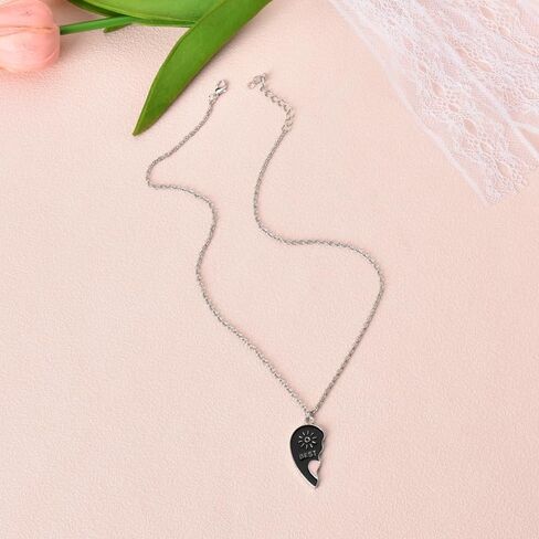 Best Friend Birthday Gifts for Frineds Friendship Necklace for Girls Matching Heart Necklaces for Sisters Besties in Saudi Arabia