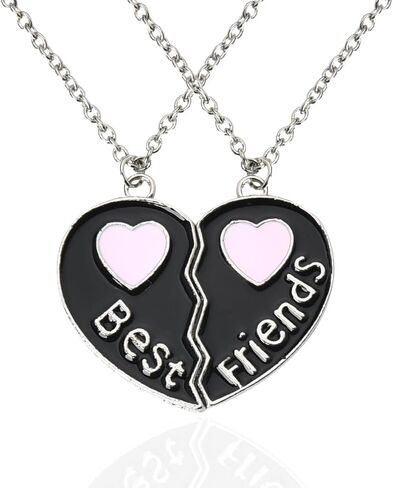 Best Friend Birthday Gifts for Frineds Friendship Necklace for Girls Matching Heart Necklaces for Sisters Besties in Saudi Arabia