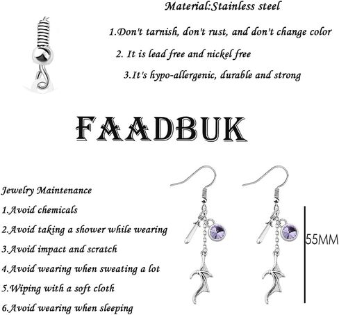 FAADBUK كتاب مروحة القرط Azriel كاسيان ريساند هدية محكمة الشوكة والورود هدية SJM Merch Bookish هدية in Saudi Arabia
