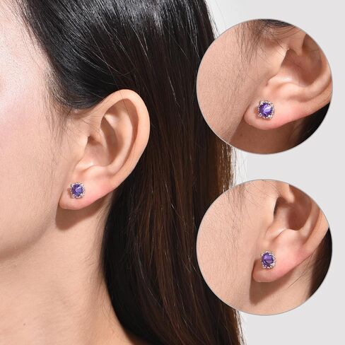 Immobird Claw Stud Earrings with 925 Sterling Silver Ear Pins Stud Earrings for Men with CZ in Saudi Arabia