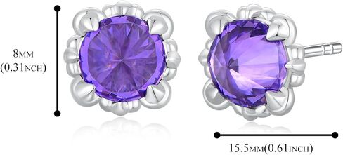 Immobird Claw Stud Earrings with 925 Sterling Silver Ear Pins Stud Earrings for Men with CZ in Saudi Arabia