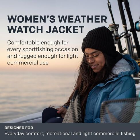 Grundens Women’s Weather Watch Hooded Fishing Jacket | Waterproof, Stain-Resistant in Kuwait