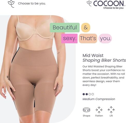 شورت لراكبي الدراجات النارية متوسط ​​الخصر على شكل Co'Coon - خفيف الوزن، ومسامي للغاية، وجذاب in Kuwait