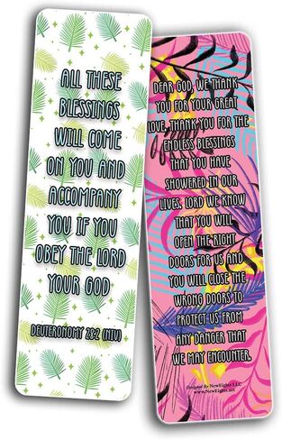 Popular Prayers and Bible Scriptures on Morning Prayers Bookmarks - 30 Pack in Saudi Arabia