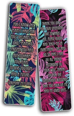 Popular Prayers and Bible Scriptures on Morning Prayers Bookmarks - 30 Pack in Saudi Arabia