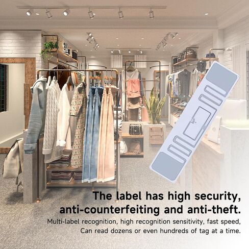 100 قطعة من ملصقات YANZEO RFID UHF 860-960MHZ مع شريحة KM4Q للسوبر ماركت والمكتبة والمستندات والمستودعات والإدارة in Kuwait