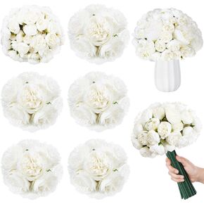 XunYee 85 Pcs Artificial Peony Flower Bulk for Wedding Party Faux Peony Bouquet Silk Florals Arrangements for Wedding Table Centerpiece Festival Birthday Vase Decoration(White)