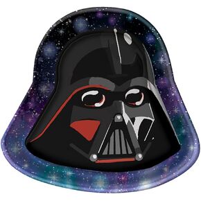Amscan Star Wars Galaxy of Adventures Plates, 7" - 8 Count - Shaped Plates Set, Visually Stunning Tableware for Parties and Celebrations