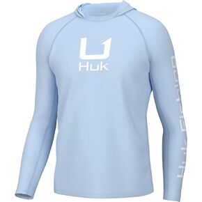 HUK Men's Icon X Hoodie, Fishing Shirt with Sun Protection