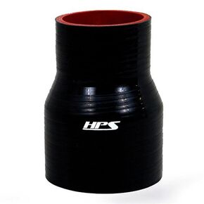 HPS HTSR-275-300-L4-BLK Silicone High Temperature 4-ply Reinforced Reducer Coupler Hose, 50 PSI Maximum Pressure, 4" Length, 2-3/4" > 3" ID, Black