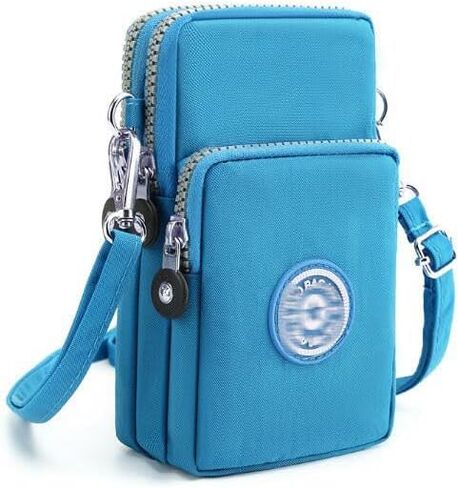 ZGMYC 3-Layers Cellphone Pouch Wristlet Purse Waterproof Sports Armband Shoulder Bag Wallet in Saudi Arabia