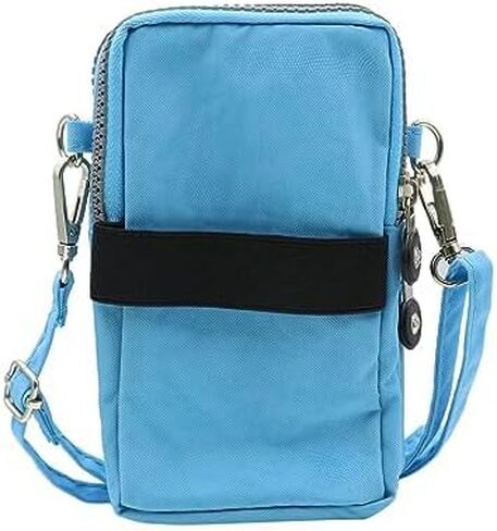 ZGMYC 3-Layers Cellphone Pouch Wristlet Purse Waterproof Sports Armband Shoulder Bag Wallet in Saudi Arabia