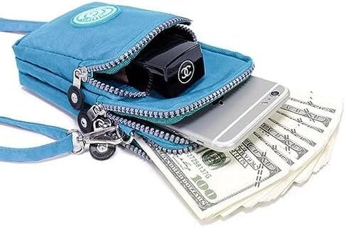 ZGMYC 3-Layers Cellphone Pouch Wristlet Purse Waterproof Sports Armband Shoulder Bag Wallet in Saudi Arabia