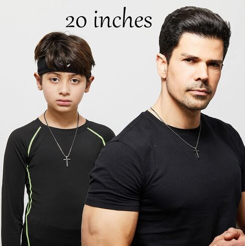 Stainless Steel Cross Necklace for men Silver Cross Necklace for boy cross chain for mens Small Cross Pendant Necklace Simple Jewelry in Kuwait