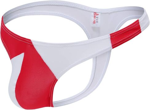 TESOON Men's Sexy Thongs Underwear Cool Low Rise Ice Silk Bulge Pouch G-String Underwear in Kuwait