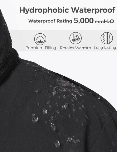 Wantdo Men's Big and Tall Winter Coat Warm Long Puffer Jacket Thickened Snow Parka Outerwear with Removable Fur Hood in Saudi Arabia