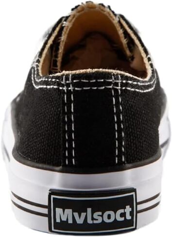 Mvlsoct Boys and Girl Low Top Canvas Kids Lace up Sneakers in Saudi Arabia
