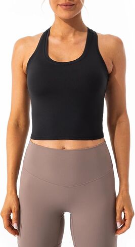 Lavento Women's Racerback Workout Tank Top Sports Yoga Tops Active Sleeveless Shirts in Kuwait