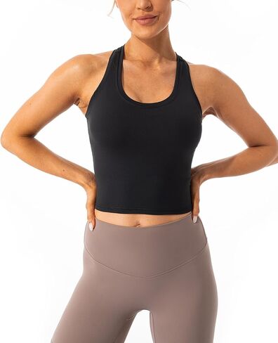 Lavento Women's Racerback Workout Tank Top Sports Yoga Tops Active Sleeveless Shirts in Kuwait