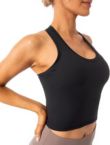 Lavento Women's Racerback Workout Tank Top Sports Yoga Tops Active Sleeveless Shirts in Kuwait