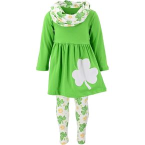Unique Baby Girls Outfits Toddler 3 Piece Tunic Legging and Scarf Girls' Clothing Sets