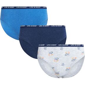 Life is Good Women's Underwear - Casual Stretch Bikini Briefs (3 Pack)