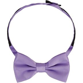 Dan Smith Man Bow Ties Silk Touch Bowtie Hankies Cuff-Links Set Clip-On Adjustable Famliy Shirt