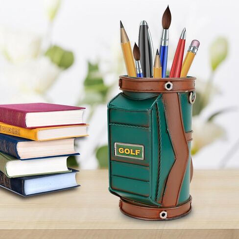 Roykaw Golf Pen Holder for Gift, Golf Gifts for Men Women, Mini Desktop Storage, Perfect Golf Gifts, Office Gifts, and Golf Office Decor for Men in Saudi Arabia