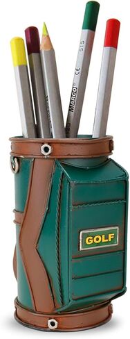Roykaw Golf Pen Holder for Gift, Golf Gifts for Men Women, Mini Desktop Storage, Perfect Golf Gifts, Office Gifts, and Golf Office Decor for Men in Saudi Arabia
