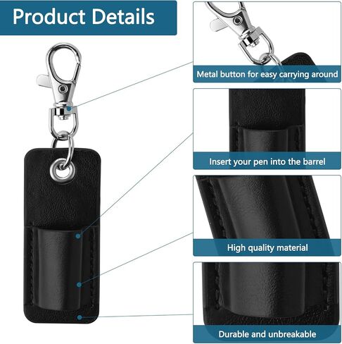 4 قطعة حامل قلم من جلد البولي يوريثان حامل قلم محمول مضاد للضياع حامل قلم حامي حامل قلم لحبل الرقبة in Saudi Arabia