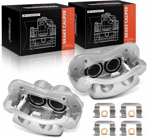A-Premium Disc Brake Calipers Assembly with Bracket Compatible with Kia Sorento 2005 2006 2007 2008 2009 - Front Driver and Passenger Side, 2-PC Set in Saudi Arabia