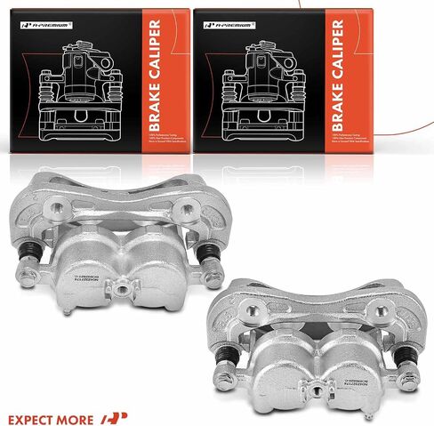 A-Premium Disc Brake Calipers Assembly with Bracket Compatible with Kia Sorento 2005 2006 2007 2008 2009 - Front Driver and Passenger Side, 2-PC Set in Saudi Arabia
