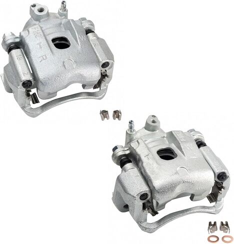 TRQ New Front Disc Brake Caliper with Bracket & Hardware Pair for Tacoma in Saudi Arabia