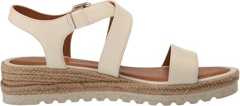 Lucky Brand Women's TRIANNA Wedge Sandal, Pristine, 6.5 in Saudi Arabia